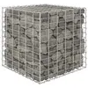 Image de vidaXL Lit surélevé cube à gabion Fil d'acier 60x60x60 cm