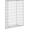 Image de vidaXL Lit surélevé à gabion en trapèze Acier galvanisé 80x20x100 cm
