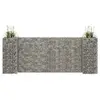 Image de vidaXL Jardinière à gabion en H Fil d'acier 260x40x100 cm