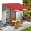Image de vidaXL Toile d'auvent Orange et marron 4,5x3 m