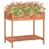 Image de vidaXL Jardinière à herbes 80x60x80 cm Bois de sapin massif