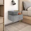 Image de vidaXL Tables de chevet flottantes 2 pcs Gris béton Bois d'ingénierie