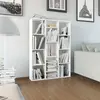 Image de vidaXL Séparateur de pièce/Bibliothèque Blanc 100x24x140 cm