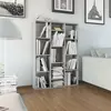 Image de vidaXL Séparateur de pièce/Bibliothèque Gris béton Bois d’ingénierie