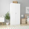 Image de vidaXL Garde-robe Blanc 90x52x200 cm Bois d ingénierie