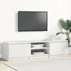 Image de vidaXL Meuble TV Blanc 140x40x35,5 cm Bois d'ingénierie