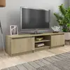 Image de vidaXL Meuble TV Chêne sonoma 140x40x35,5 cm Bois d'ingénierie