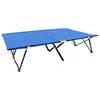 Image de vidaXL Chaise longue pliable 2 places Bleu Acier