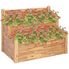 Image de vidaXL Jardinière sur 2 niveaux 110x75x84 cm Bois massif d'acacia
