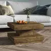 Image de vidaXL Table basse Marron foncé 60x60x35 cm MDF