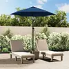 Image de vidaXL Parasol Bleu 200x224 cm Aluminium