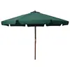 Image de vidaXL Parasol d'extérieur avec mât en bois 330 cm Vert