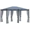 Image de vidaXL Tonnelle avec moustiquaire 3x4 m Anthracite Acier