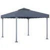 Image de vidaXL Tonnelle 300x300 cm Anthracite Aluminium