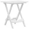Image de vidaXL Table pliable de jardin 45,5x38,5x50 cm Blanc