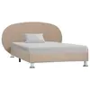 Image de vidaXL Cadre de lit sans matelas cappuccino similicuir 100x200 cm