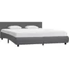 Image de vidaXL Cadre de lit avec LED sans matelas Gris Similicuir 180x200 cm
