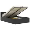 Image de vidaXL Cadre de lit avec rangement hydraulique 140x200 cm similicuir