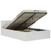 Image de vidaXL Cadre de lit avec rangement hydraulique 140x200 cm similicuir