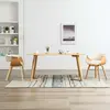 Image de vidaXL Chaises à manger lot de 2 crème bois courbé et similicuir