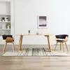 Image de vidaXL Chaises à manger lot de 2 noir bois courbé et similicuir
