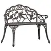 Image de vidaXL Banc de bistrot 100 cm Bronze Aluminium coulé