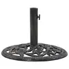 Image de vidaXL Socle de parasol Bronze 12 kg 48 cm Fonte