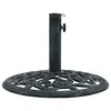 Image de vidaXL Socle de parasol Vert 9 kg 40 cm Fonte