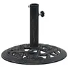 Image de vidaXL Socle de parasol Noir et bronze 9 kg 40 cm Fonte