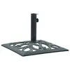 Image de vidaXL Socle de parasol vert 12 kg 49 cm fonte