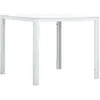 Image de vidaXL Table basse Blanc 78x78x74 cm PEHD Aspect de bois