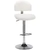 Image de vidaXL Tabouret de bar Blanc Similicuir