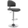Image de vidaXL Tabouret de bar Gris Similicuir