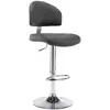 Image de vidaXL Tabouret de bar Gris Similicuir
