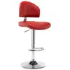 Image de vidaXL Tabouret de bar Rouge bordeaux Similicuir