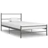 Image de vidaXL Cadre de lit sans matelas gris métal 100x200 cm