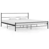 Image de vidaXL Cadre de lit sans matelas noir métal 180x200 cm