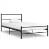 Image de vidaXL Cadre de lit sans matelas noir métal 100x200 cm