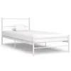 Image de vidaXL Cadre de lit sans matelas blanc métal 100x200 cm