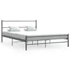 Image de vidaXL Cadre de lit sans matelas gris métal 140x200 cm