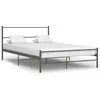 Image de vidaXL Cadre de lit avec tête de lit sans matelas gris 160x200cm métal