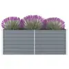 Image de vidaXL Jardinière 160 x 80 x 45 cm Acier galvanisé Gris
