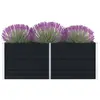 Image de vidaXL Jardinière 160 x 80 x 45 cm Acier galvanisé Anthracite