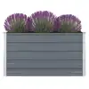 Image de vidaXL Jardinière 100 x 100 x 45 cm Acier galvanisé Gris