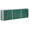 Image de vidaXL Lit surélevé de jardin Acier galvanisé 240x40x77 cm Vert