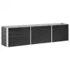 Image de vidaXL Lit surélevé de jardin Acier galvanisé 240x40x45 cm Anthracite