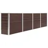 Image de vidaXL Jardinière 320x40x77 cm Acier galvanisé Marron