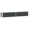 Image de vidaXL Jardinière Acier galvanisé 320 x 80 x 45 cm Anthracite