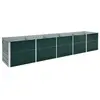 Image de vidaXL Lit surélevé de jardin Acier galvanisé 400x80x45 cm Vert