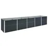 Image de vidaXL Lit surélevé de jardin Acier galvanisé 400x80x45 cm Anthracite